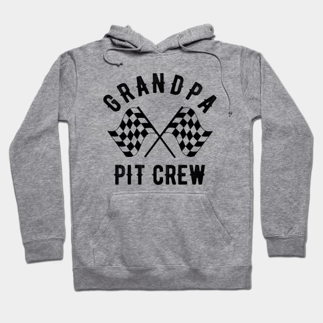 Grandpa Birthday Pit Crew Party Hoodie by OriginalGiftsIdeas